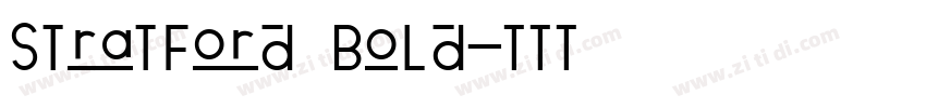 Stratford Bold字体转换